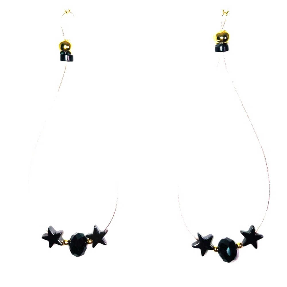 Star Crafts Star Earrings with Swarovski Crystal